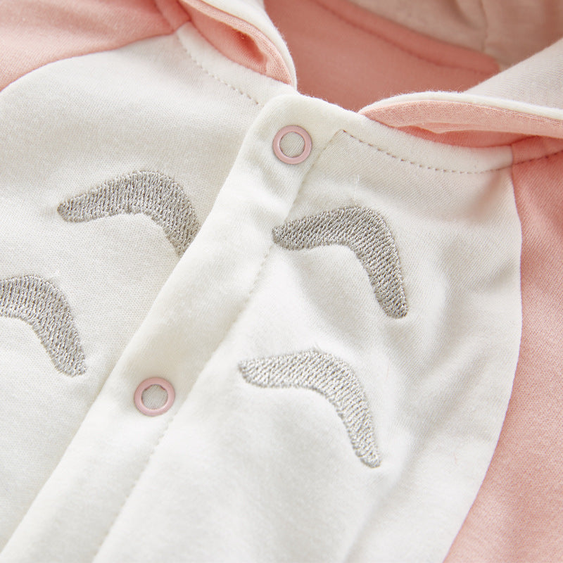 Cotton Padded Hooded Baby Romper – Thickened Chinchilla Hooded Onesies for Newborns & Infants - LIFE STORES UGANDA