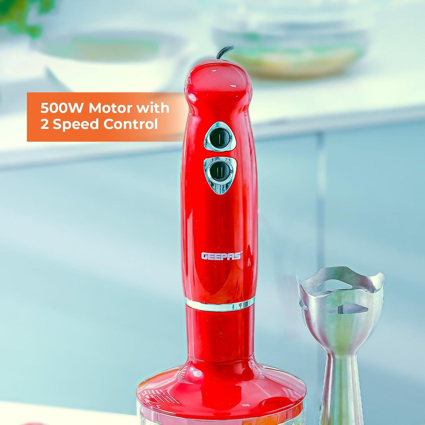 Geepas GHB6136 400W Hand Blender – Versatile & Powerful Kitchen Essential - LIFE STORES UGANDA