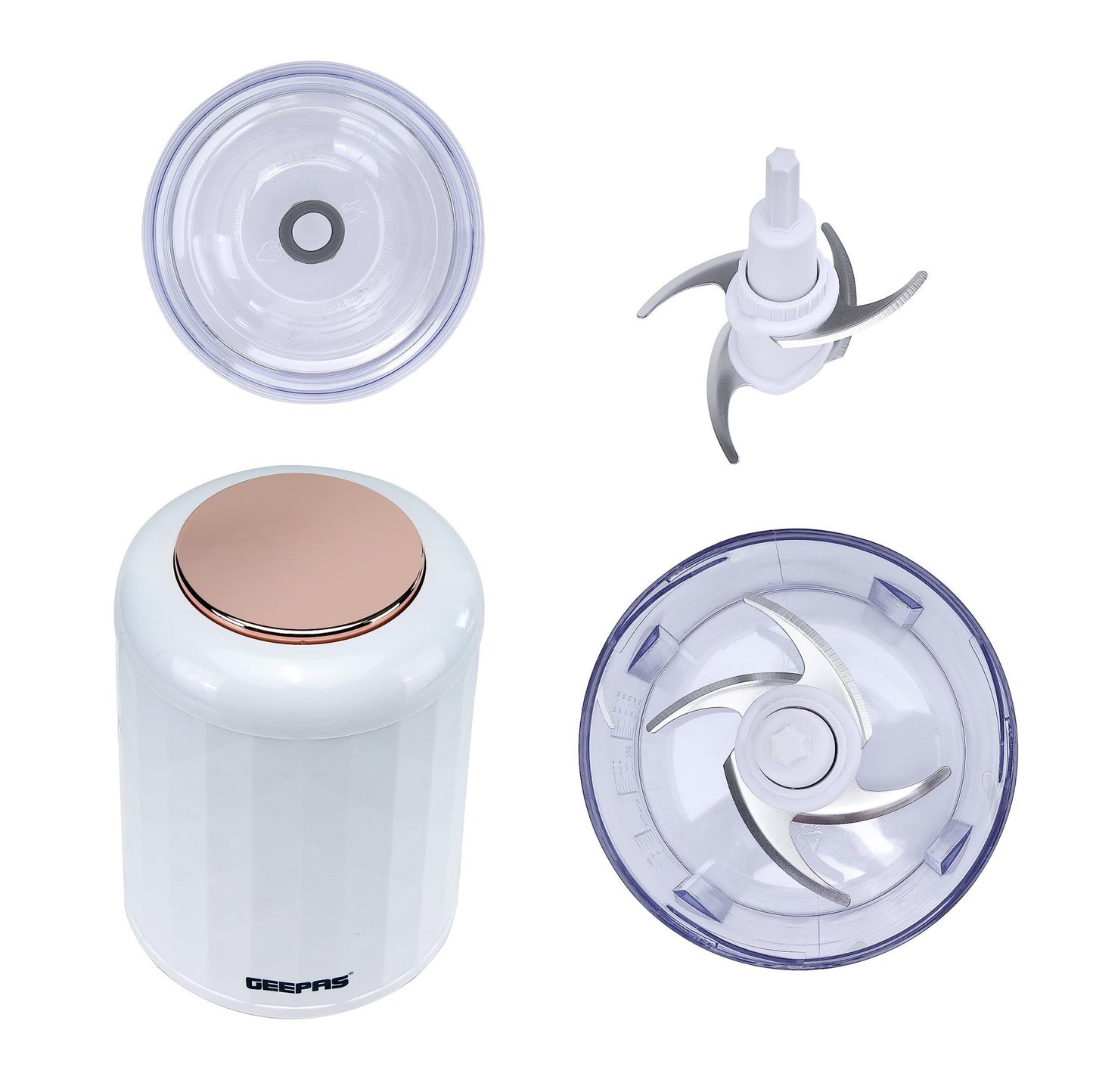 Geepas 0.5L Multi-Functional Chopper – Efficient & Safe Food Prep Solution - LIFE STORES UGANDA