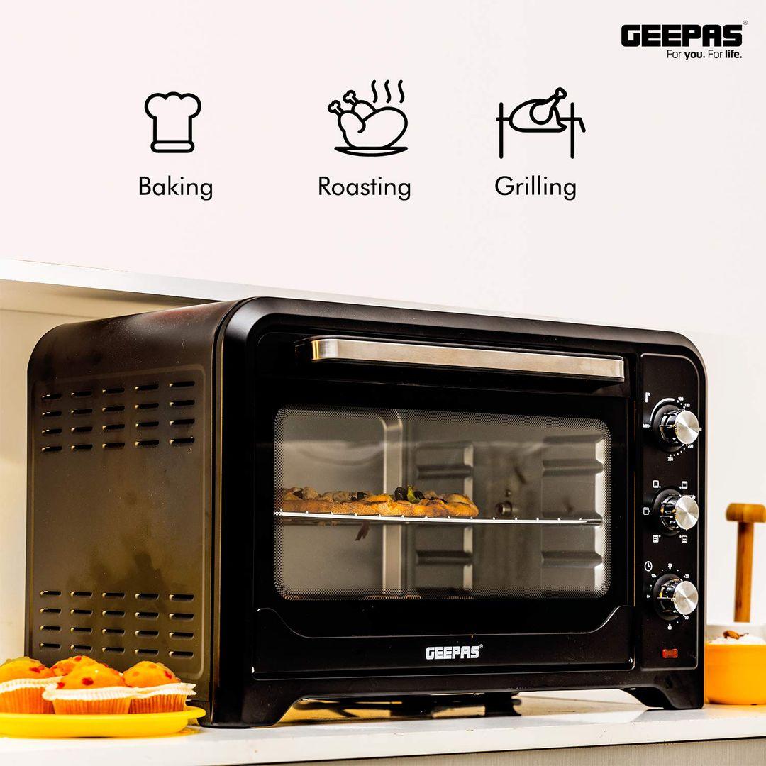 Geepas 42L Electric Oven with Rotisserie (GO4450) | 2000W Power, Multi-Function Cooking & Adjustable Temperature - LIFE STORES UGANDA