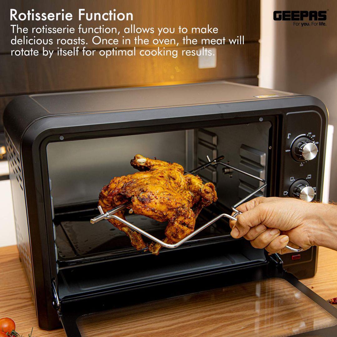Geepas 42L Electric Oven with Rotisserie (GO4450) | 2000W Power, Multi-Function Cooking & Adjustable Temperature - LIFE STORES UGANDA