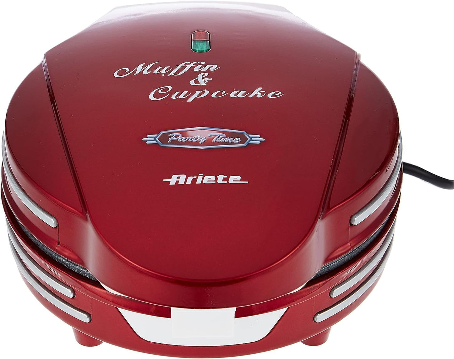 Ariete Muffin & Cupcake Maker ART0188 – 700W Non-Stick Electric Baker (Red)
