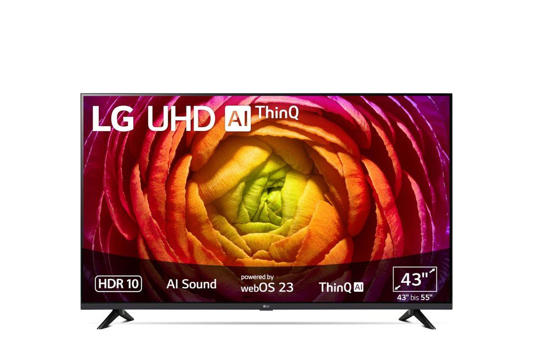 LG 43UR74006LB 109 cm (43 Inch) UHD TV – 2024 Model, Active HDR, Smart TV (Dark Black) - LIFE STORES UGANDA