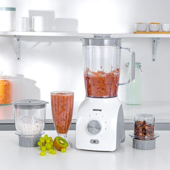 Geepas 3-In-1 Blender – 600W Powerful Motor, GSB44034N - LIFE STORES UGANDA
