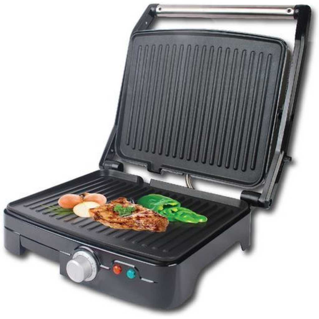 Sonifer Non-Stick Mini Electric Contact Grill Pan Toaster SF-6058 – Black, 2000W