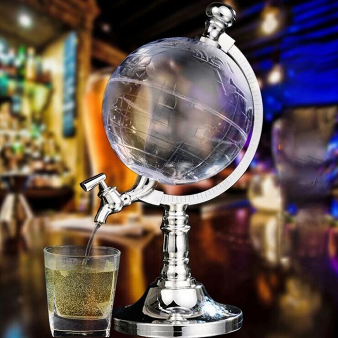 1.5L Liquor Dispenser – Melamine Globe Drink Jar with Faucet