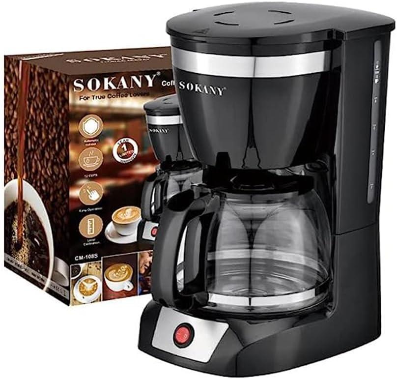 12-Cup Carafe Drip Coffee Brewer – Coffee Maker with Permanent Filter & Clear Water Level - LIFE STORES UGANDA