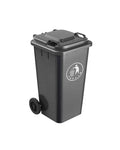 Heavy Duty 120L Plastic Dustbin with Wheels, Manual-Lift Lid
