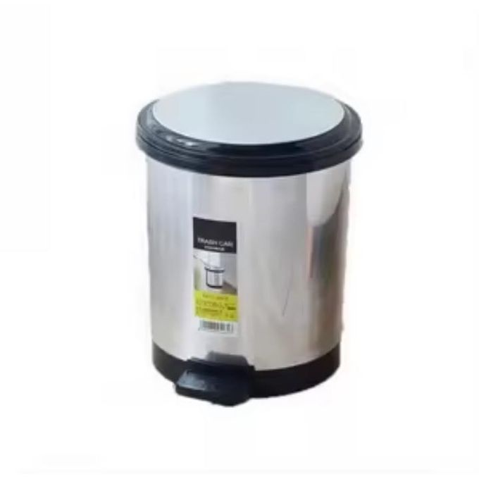 12L Stainless Steel Wastebin – Pedal Trash Can, Fingerprint-Resistant, Quiet-Close