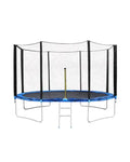 12FT Kids & Adult Trampoline, 1500LBS Capacity Outdoor Mega Trampoline with Enclosure Net & W-Shaped Legs