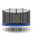 12FT Trampoline for Kids & Adults, Outdoor Trampoline with Enclosure Net, ASTM Safety Certified