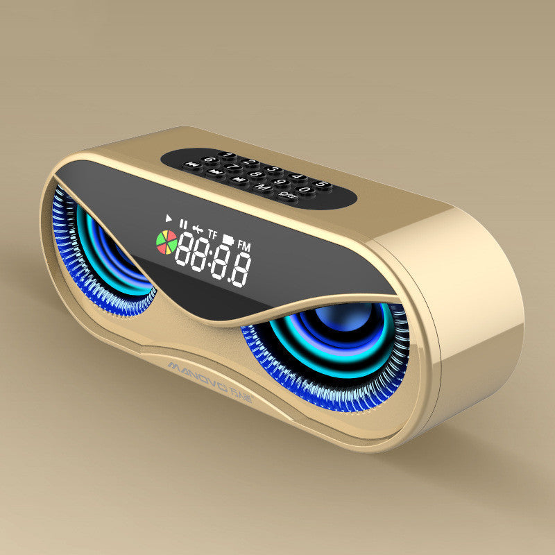 Colorful Lights Bluetooth Speaker with Dual Speakers, Time Display & Alarm Clock – Portable 2500mAh Battery - LIFE STORES UGANDA