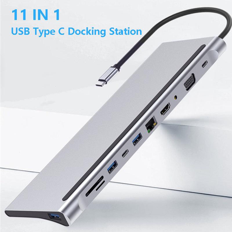 Hub Laptop Expansion Dock – 11in1 Multifunctional Docking Station – The Ultimate Connectivity Solution - LIFE STORES UGANDA