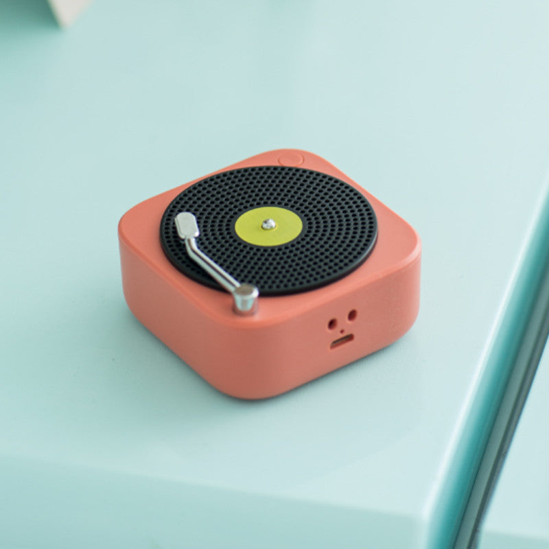 Wireless Mini Portable Vinyl-Style Bluetooth Speaker – Retro Design, Big Sound, Pocket Size! - LIFE STORES UGANDA