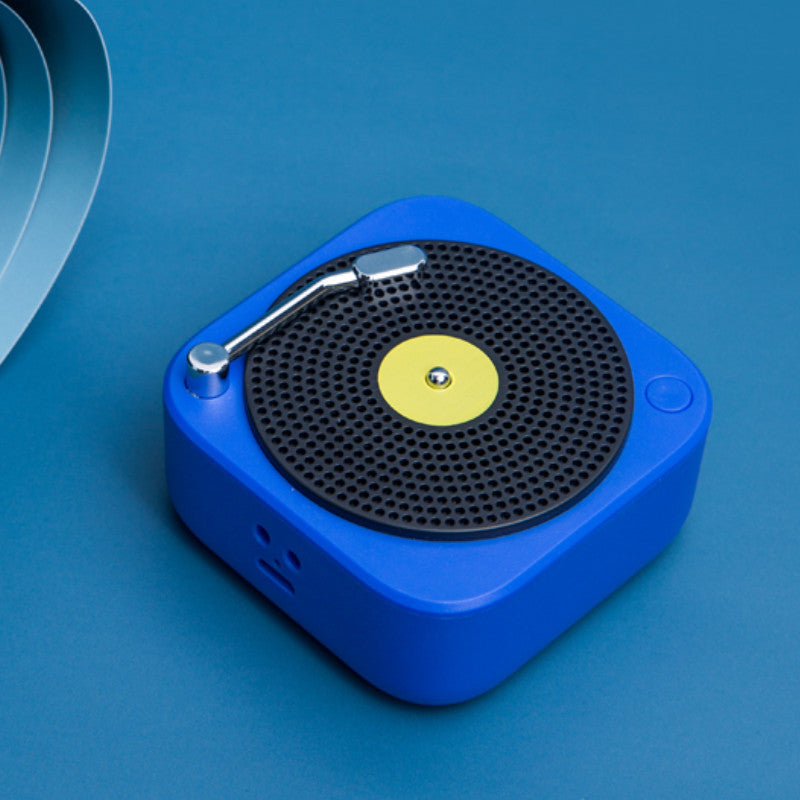 Wireless Mini Portable Vinyl-Style Bluetooth Speaker – Retro Design, Big Sound, Pocket Size! - LIFE STORES UGANDA