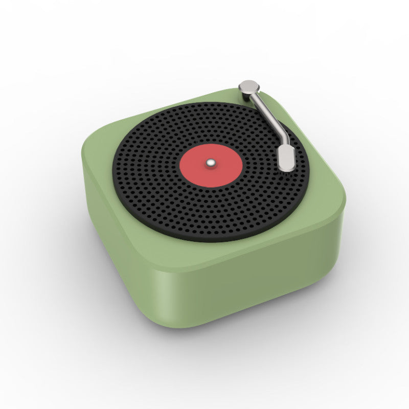 Wireless Mini Portable Vinyl-Style Bluetooth Speaker – Retro Design, Big Sound, Pocket Size! - LIFE STORES UGANDA