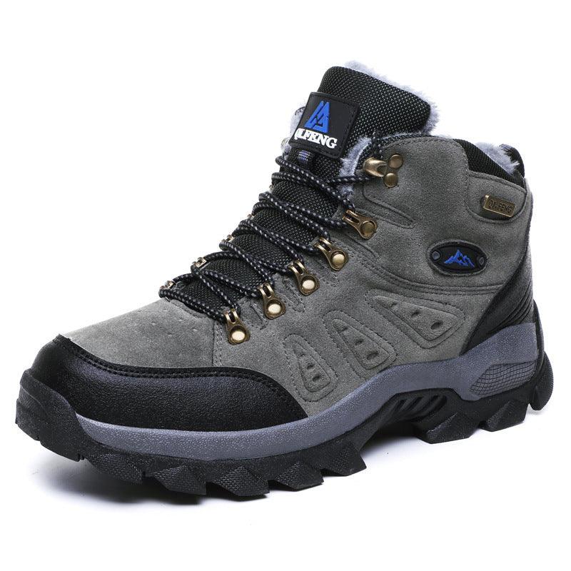 Large Size Outdoor Hiking Shoes | Waterproof Cotton Hiking Footwear for Men - LIFE STORES UGANDA