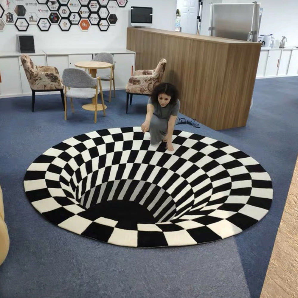 3D Vortex Illusion Carpet – A Stunning Optical Floor Mat to Transform Your Space - LIFE STORES UGANDA