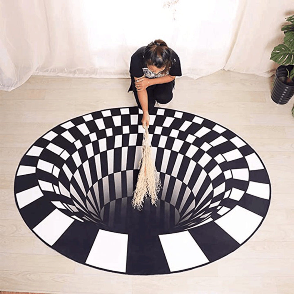 3D Vortex Illusion Carpet – A Stunning Optical Floor Mat to Transform Your Space - LIFE STORES UGANDA
