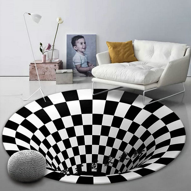 3D Vortex Illusion Carpet – A Stunning Optical Floor Mat to Transform Your Space - LIFE STORES UGANDA