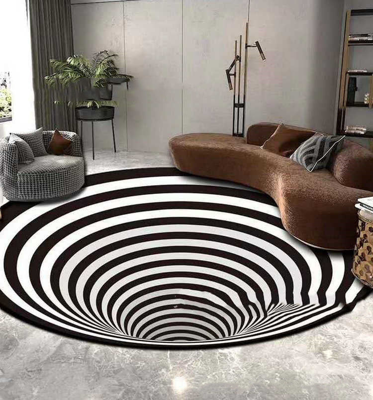 3D Vortex Illusion Carpet – A Stunning Optical Floor Mat to Transform Your Space - LIFE STORES UGANDA