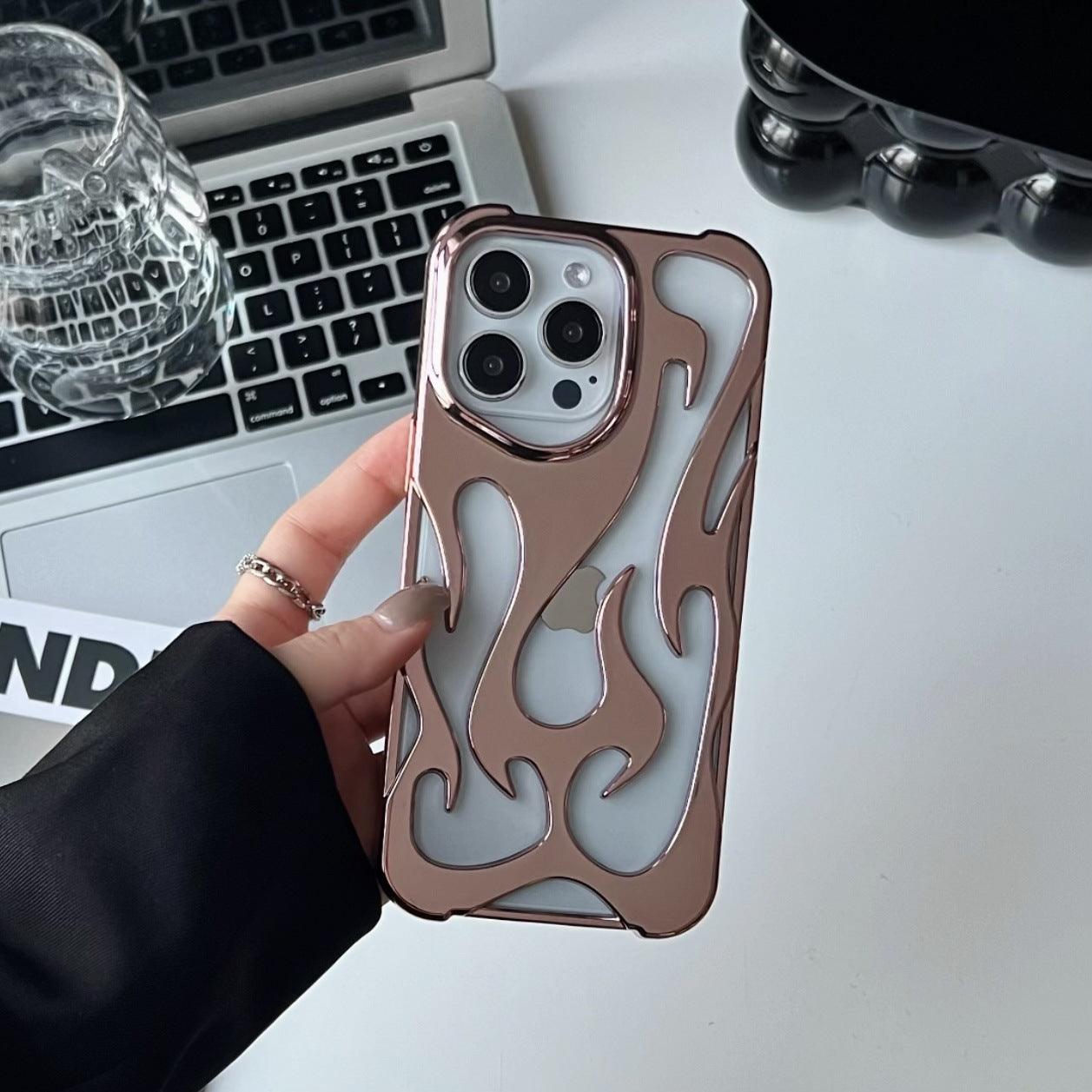 Electroplated Hollow Heat Dissipation Phone Case - LIFE STORES UGANDA