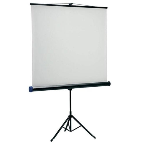 2.4M Projector Screen with Tripod Stand – Portable 96 Inch Manual Pull-Up Projection Screen for Home, Office & Outdoor Cinema