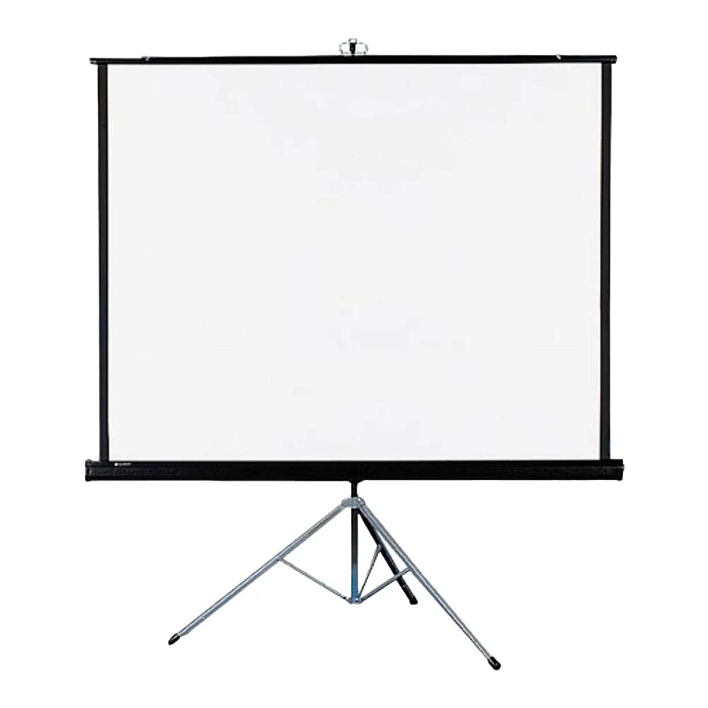 2.4M Projector Screen with Tripod Stand – Portable 96 Inch Manual Pull-Up Projection Screen for Home, Office & Outdoor Cinema