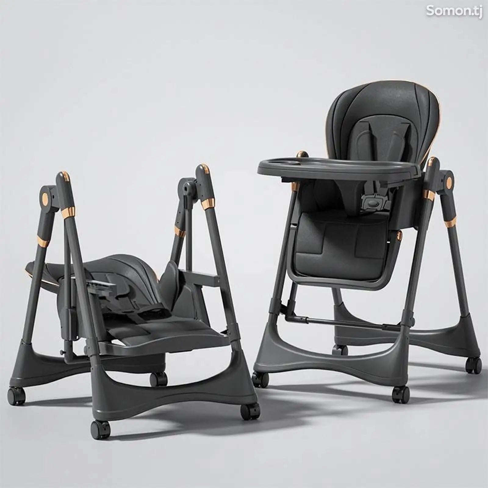 Adjustable 5-in-1 Baby High Chair | Portable Kids Feeding Dining Chair | High Quality Convertible Highchair for Babies & Toddlers