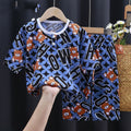 Summer Cartoon Cotton-Silk Pajamas for Kids – Ultra-Soft & Breathable Baby Clothes(Sizes 90–160) - LIFE STORES UGANDA