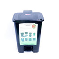 Complast Giovanni 25L Pedal Bin – Large Plastic Trash Can with Lid, Durable Waste Bin, Home & Office