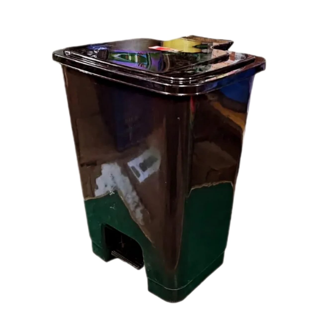 Complast Giovanni 30L Pedal Bin – Large Hands-Free Trash Can, Heavy-Duty Plastic Waste Bin with Lid for Home & Office