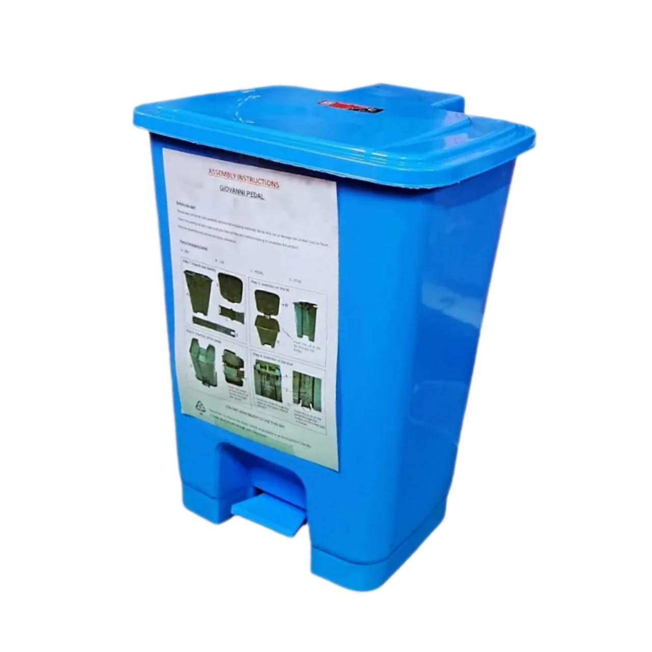 Complast 30L Pedal Dust Bin – Strong, Stylish Round Trash Can with Lid for Kitchen, Office & Outdoors