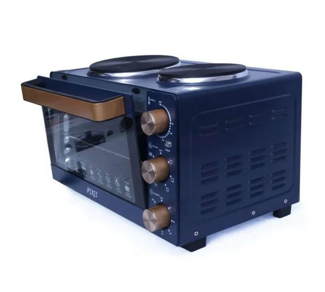 26L PIXEL Mini Oven with 2 Hot Plates – Compact & Versatile! - LIFE STORES UGANDA