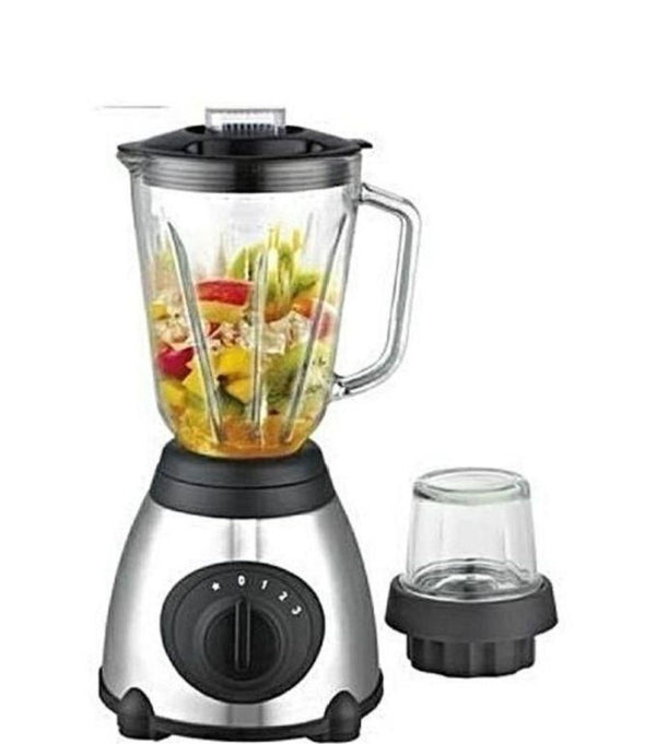1.5L 2-in-1 Ice Crusher Blender – Unbreakable Glass Jar, High-Speed Motor, One-Touch Pause