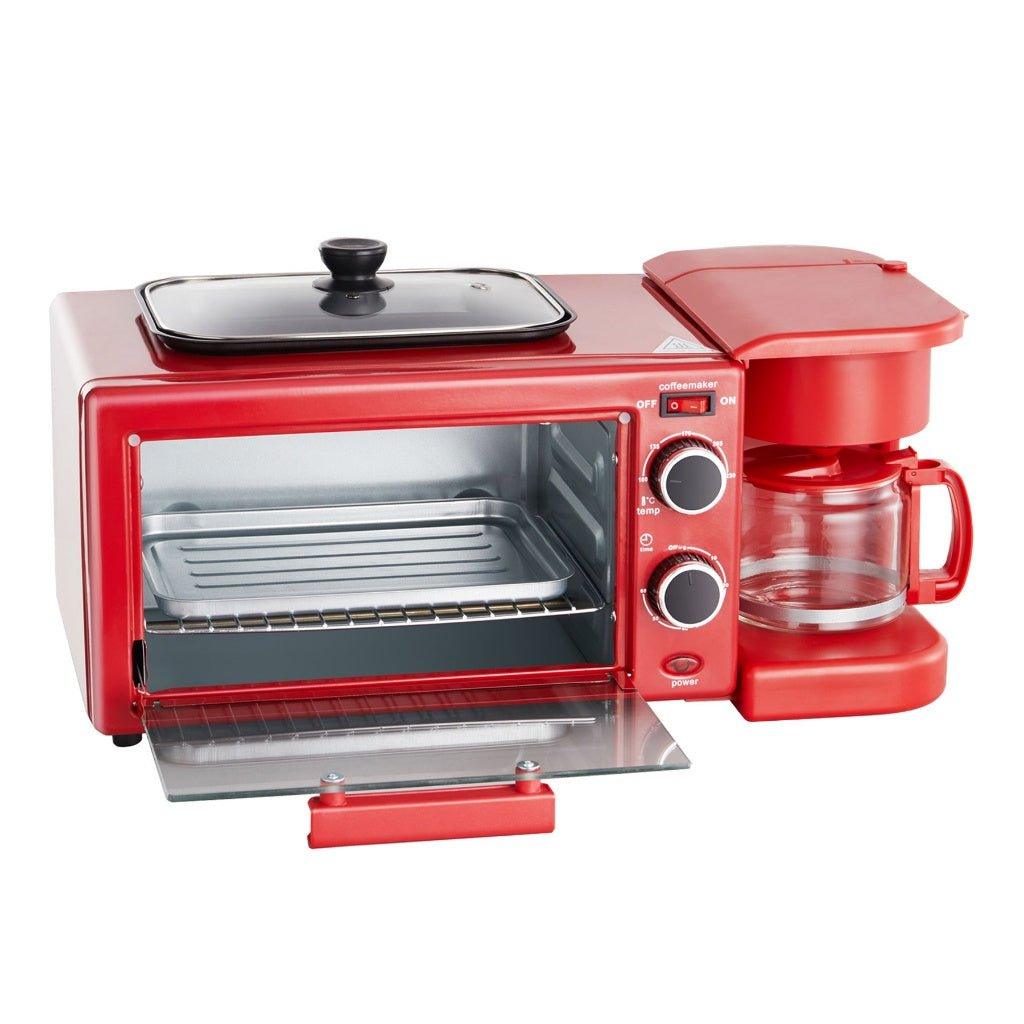 3-in-1 Electric Breakfast Machine – Multifunction Coffee Maker, Frying Pan & Mini Oven - LIFE STORES UGANDA