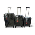 3-in-1 Pure Rubber Luggage Set | Anti-Theft Double Zipper & 8 Spinner Wheels