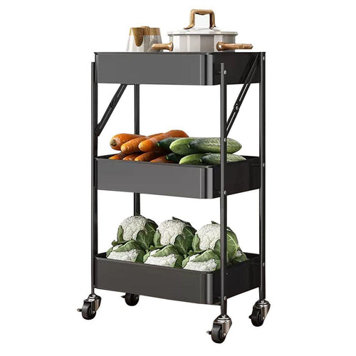 3-Tier Collapsible Storage Rack – Multi-Purpose Utility Organizer - LIFE STORES UGANDA