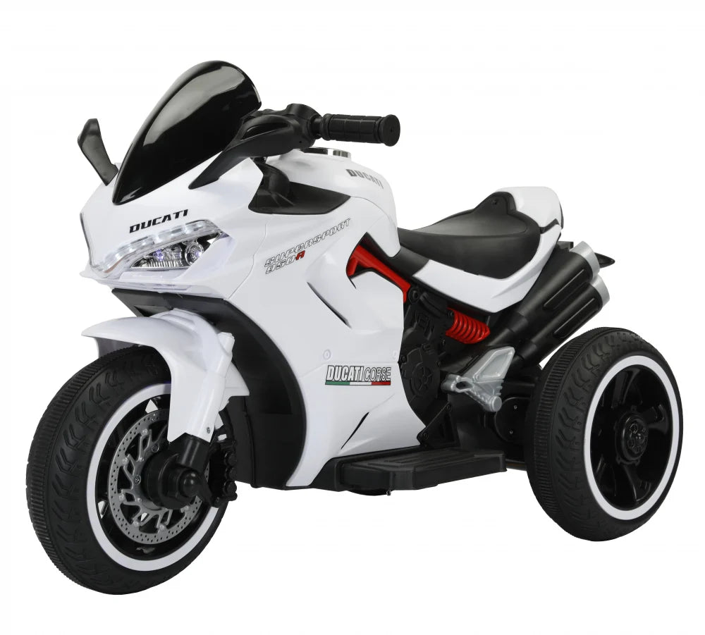 Kinderauto SuperSpeed Electric Motorcycle for Kids 2-5 | 12V, 70W Motor, LED Wheels, Bluetooth Music | Ride-On Toy with Rechargeable Battery