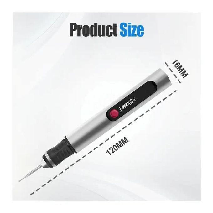30-in-1 Digital Rechargeable Electric Engraving Pen Kit – Multi-Functional Cordless Engraver for Wood, Glass, Metal & Crafts