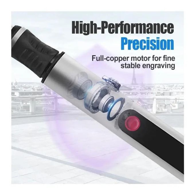 30-in-1 Digital Rechargeable Electric Engraving Pen Kit – Multi-Functional Cordless Engraver for Wood, Glass, Metal & Crafts