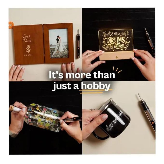30-in-1 Digital Rechargeable Electric Engraving Pen Kit – Multi-Functional Cordless Engraver for Wood, Glass, Metal & Crafts