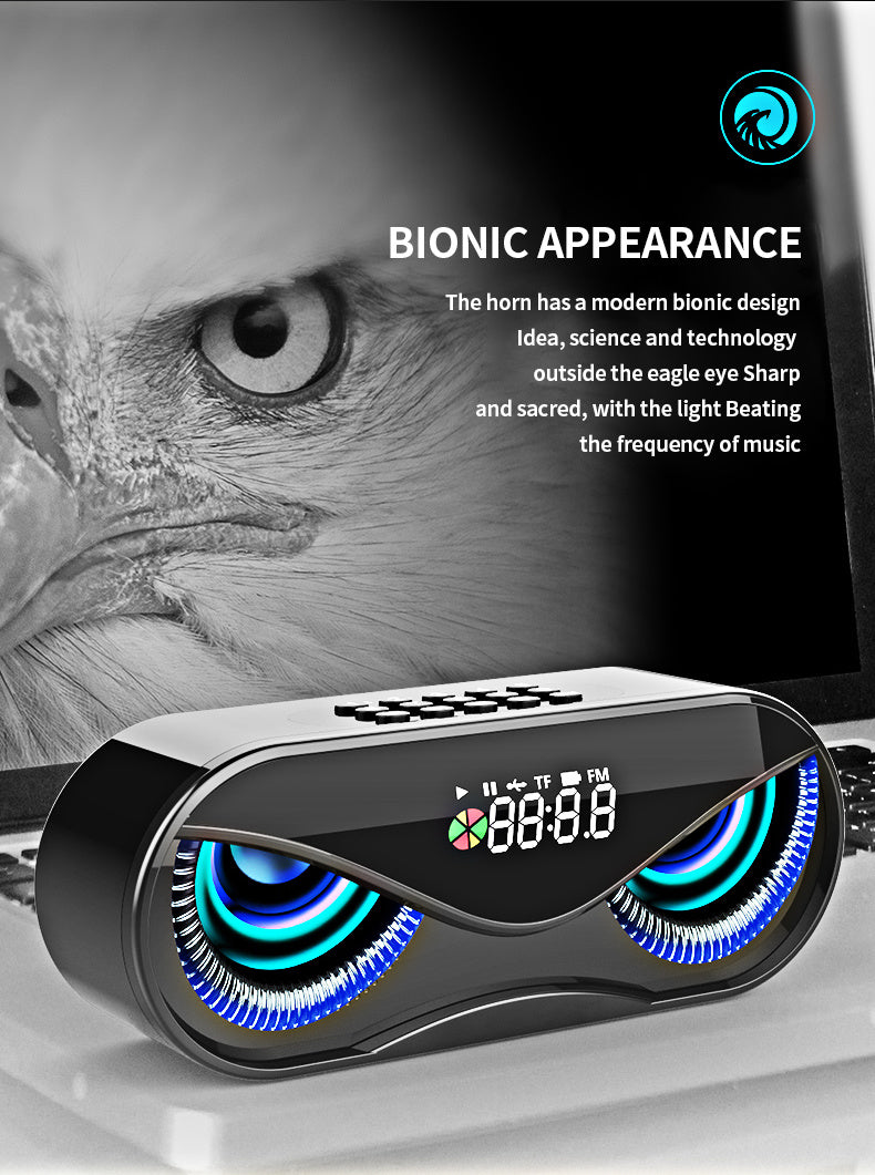 Colorful Lights Bluetooth Speaker with Dual Speakers, Time Display & Alarm Clock – Portable 2500mAh Battery - LIFE STORES UGANDA