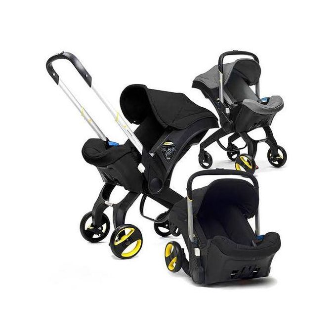 Car Seat & Stroller All-in-One Travel System | Vashtie Limited Edition (Nitro Black) | Includes Tote, Keychain & Cover | 4-35 lbs, LATCH, FAA & TUV Approved