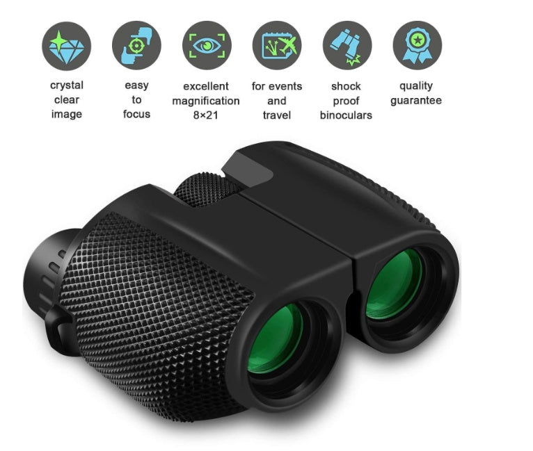 Outdoor Binoculars 10x25 – High-Definition Mini Portable Low-Light Night Vision Pocket Glasses - LIFE STORES UGANDA