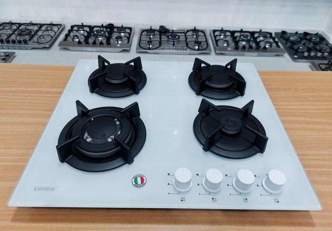 Luxell LX-40 TSHDF 4 Burner Glass Desktop Gas Cooker – White - LIFE STORES UGANDA