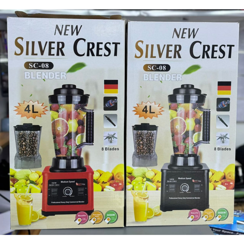 SilverCrest SC-9009 4L Commercial Blender and Grinder Set 10000W High-Speed Kitchen Blender