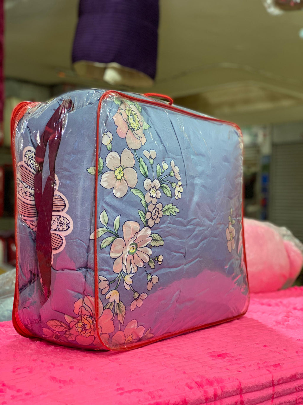 6x6 Floral Duvet Cover & Comforter Set | Blooming Pattern Bedding Set