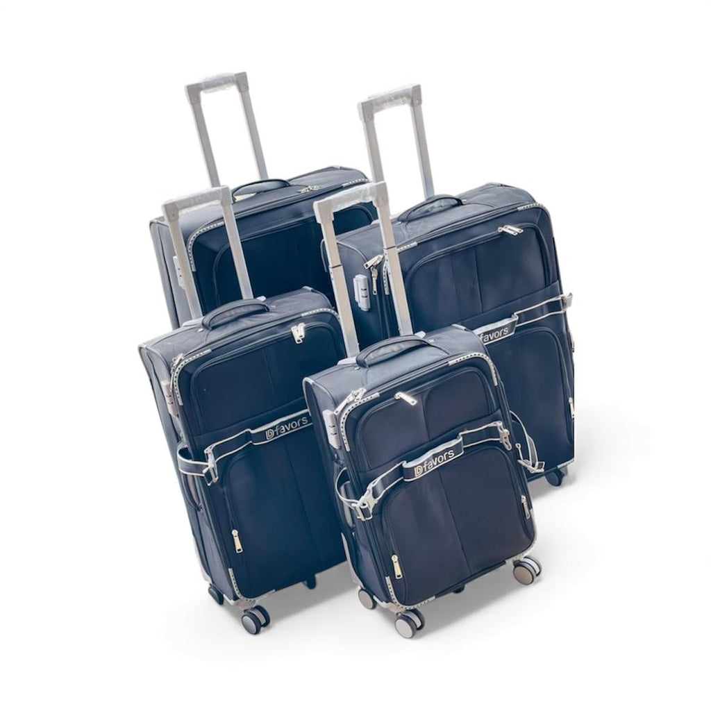 Dfavors Travel Suitcases | Durable Fabric Luggage with Spinner Wheels