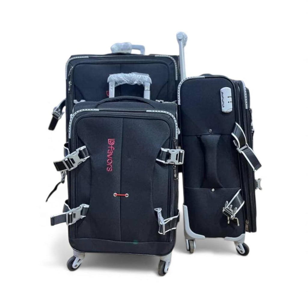 Dfavors Travel Suitcases | Durable Fabric Luggage with Spinner Wheels